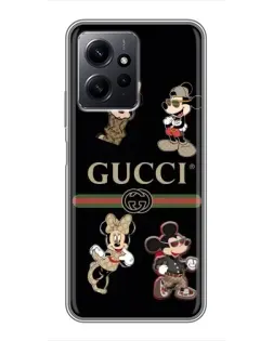 Чохол для Xiaomi Redmi Note 12 з картинкою «Gucci — герої Disney та монограма» Чохол для Xiaomi Redmi Note 12 з картинкою «Gucci — герої Disney та монограма»