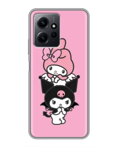 Чехол для Xiaomi Redmi Note 12 с картинкой «My Melody и Kuromi» Чехол для Xiaomi Redmi Note 12 с картинкой «My Melody и Kuromi»