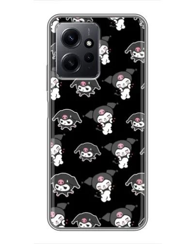 Чехол для Xiaomi Redmi Note 12 с картинкой «Черный паттерн Kuromi» Чехол для Xiaomi Redmi Note 12 с картинкой «Черный паттерн Kuromi»
