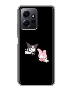 Чехол для Xiaomi Redmi Note 12 с картинкой «My Melody и Kuromi»
