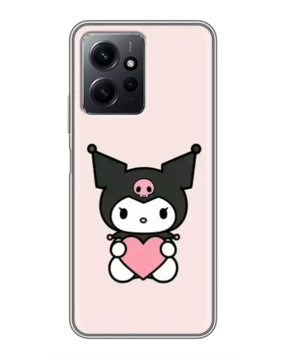 Чехол для Xiaomi Redmi Note 12 с картинкой «Kuromi и сердце» Чехол для Xiaomi Redmi Note 12 с картинкой «Kuromi и сердце»
