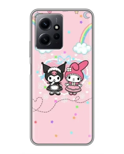 Чехол для Xiaomi Redmi Note 12 с картинкой «My Melody и Kuromi» Чехол для Xiaomi Redmi Note 12 с картинкой «My Melody и Kuromi»