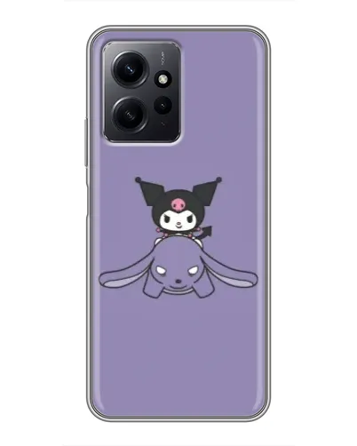 Чехол для Xiaomi Redmi Note 12 с картинкой «Kuromi на лиловом фоне» Чехол для Xiaomi Redmi Note 12 с картинкой «Kuromi на лиловом фоне»