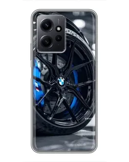 Чохол для Xiaomi Redmi Note 12 з картинкою «Колесо BMW зблизька»