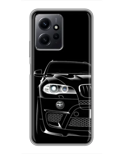 Чохол для Xiaomi Redmi Note 12 з картинкою «Темний силует BMW»