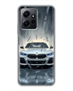 Чохол для Xiaomi Redmi Note 12 з картинкою «BMW у світлі фар»