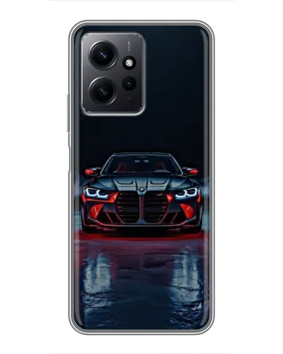 Чохол для Xiaomi Redmi Note 12 з картинкою «BMW на мокрій дорозі»