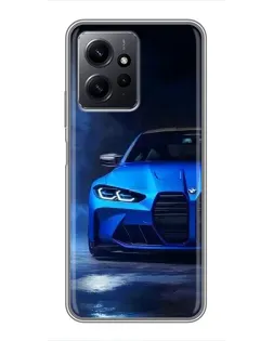 Чохол для Xiaomi Redmi Note 12 з картинкою «Блакитна BMW M4»