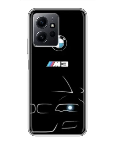 Чохол для Xiaomi Redmi Note 12 з картинкою «Мінімалістичний принт BMW M3»