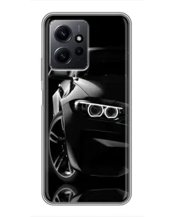 Чехол для Xiaomi Redmi Note 12 с картинкой «Черная BMW — профиль» Чехол для Xiaomi Redmi Note 12 с картинкой «Черная BMW — профиль»