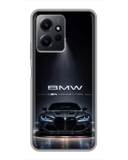 Чехол для Xiaomi Redmi Note 12 с картинкой «BMW сквозь ночной город» Чехол для Xiaomi Redmi Note 12 с картинкой «BMW сквозь ночной город»