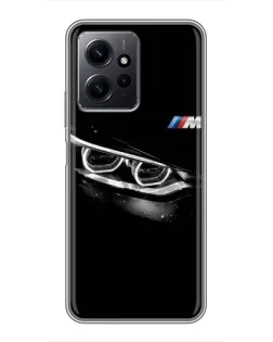 Чехол для Xiaomi Redmi Note 12 с картинкой «BMW — взгляд тигра» Чехол для Xiaomi Redmi Note 12 с картинкой «BMW — взгляд тигра»