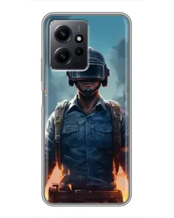 Чохол для Xiaomi Redmi Note 12 з картинкою «PUBG — реалістичний герой»