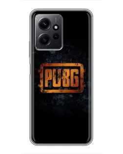 Чохол для Xiaomi Redmi Note 12 з картинкою «PUBG — золотий логотип»