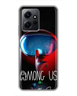 Чохол для Xiaomi Redmi Note 12 з картинкою «Червоний імпостер — макро» Чохол для Xiaomi Redmi Note 12 з картинкою «Червоний імпостер — макро»