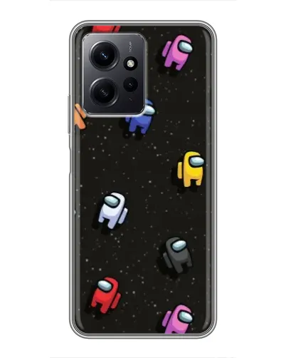 Чохол для Xiaomi Redmi Note 12 з картинкою «Космічний патерн Among Us»