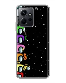 Чохол для Xiaomi Redmi Note 12 з картинкою «Команда Among Us»