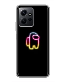 Чохол для Xiaomi Redmi Note 12 з картинкою «Among Us градієнт»