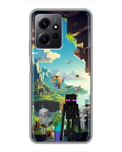 Чохол для Xiaomi Redmi Note 12 з картинкою «Ендермен у лісі»