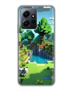 Чохол для Xiaomi Redmi Note 12 з картинкою «Minecraft літній день»
