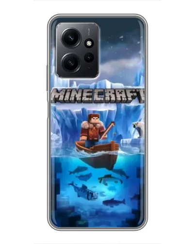 Чохол для Xiaomi Redmi Note 12 з картинкою «Minecraft льодянийсвіт»