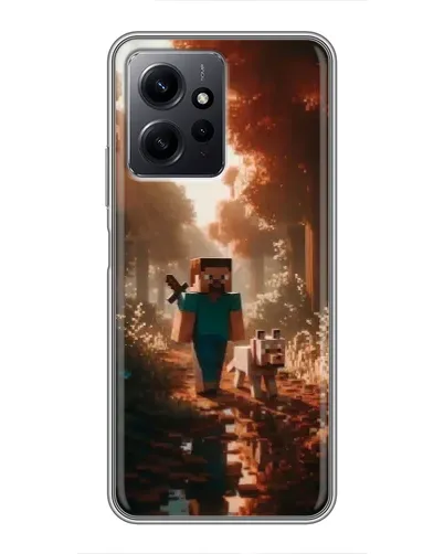 Чохол для Xiaomi Redmi Note 12 з картинкою «Стів у лісі»