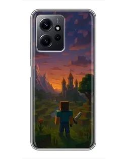 Чохол для Xiaomi Redmi Note 12 з картинкою «Стів біля вежі»