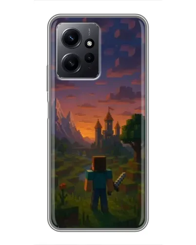 Чохол для Xiaomi Redmi Note 12 з картинкою «Стів біля вежі»