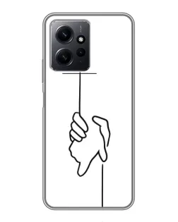 Чохол для Xiaomi Redmi Note 12 з картинкою «Рука тримає» Чохол для Xiaomi Redmi Note 12 з картинкою «Рука тримає»