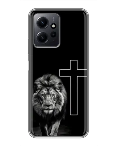 Чехол для Xiaomi Redmi Note 12 с картинкой «Лев и Крест»