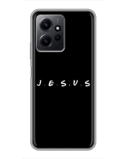 Чехол для Xiaomi Redmi Note 12 с картинкой «Точки веры J.E.S.U.S.»