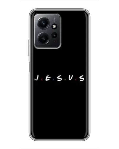 Чехол для Xiaomi Redmi Note 12 с картинкой «Точки веры J.E.S.U.S.»