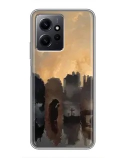 Чехол для Xiaomi Redmi Note 12 с картинкой «Дорога к вере»