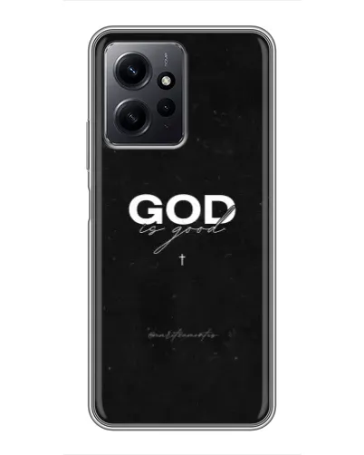 Чехол для Xiaomi Redmi Note 12 с картинкой «GOD — Бог над всем»