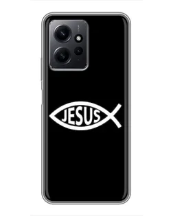 Чехол для Xiaomi Redmi Note 12 с картинкой «Классический Jesus»