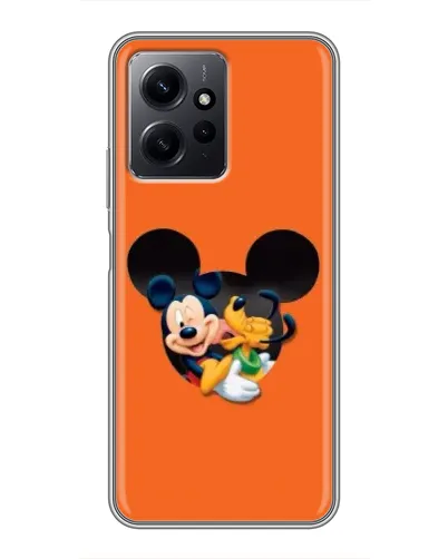 Чохол для Xiaomi Redmi Note 12 з картинкою «Серце Міккі Мінні»