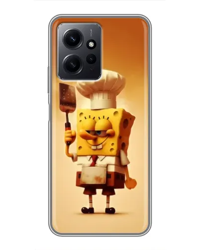 Чохол для Xiaomi Redmi Note 12 з картинкою «Губка Боб кухар»