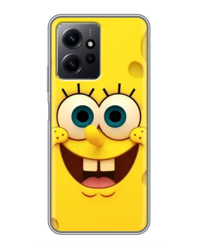 Чохол для Xiaomi Redmi Note 12 з картинкою «Губка Боб посмішка»
