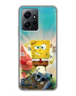 Чохол для Xiaomi Redmi Note 12 з картинкою «Спанч Боб переможець»