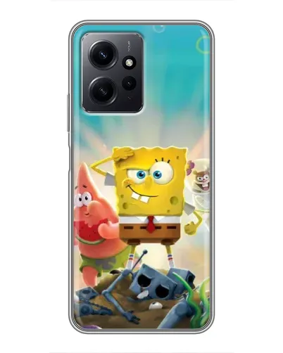 Чохол для Xiaomi Redmi Note 12 з картинкою «Спанч Боб переможець»