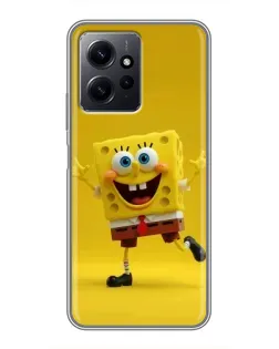 Чохол для Xiaomi Redmi Note 12 з картинкою «Позитивний Губка Боб»