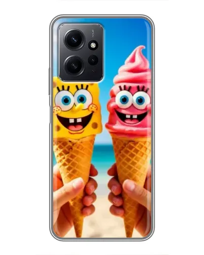 Чохол для Xiaomi Redmi Note 12 з картинкою «Спанч Боб морозиво»