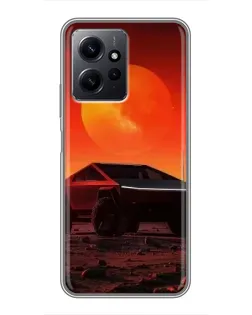 Чохол для Xiaomi Redmi Note 12 з картинкою «Cybertruck на Марсі»
