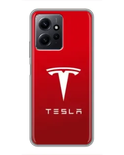 Чохол для Xiaomi Redmi Note 12 з картинкою «Tesla Red Classic»