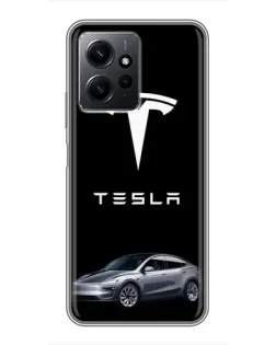Чохол для Xiaomi Redmi Note 12 з картинкою «Tesla Model Y»