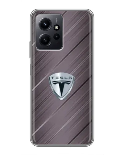 Чохол для Xiaomi Redmi Note 12 з картинкою «Металева текстура Tesla»