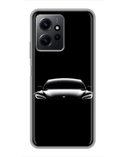 Чохол для Xiaomi Redmi Note 12 з картинкою «Фари Tesla Night»
