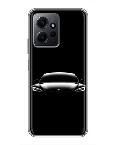Чохол для Xiaomi Redmi Note 12 з картинкою «Фари Tesla Night»