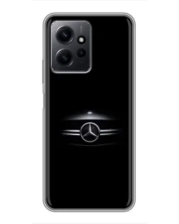 Чохол для Xiaomi Redmi Note 12 з картинкою «Mercedes — абстрактні лінії»