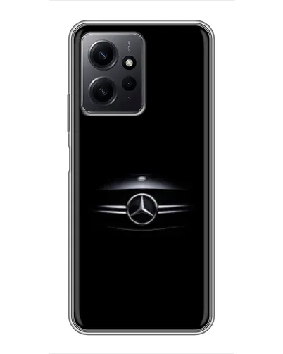 Чехол для Xiaomi Redmi Note 12 с картинкой «Mercedes — абстрактные линии»